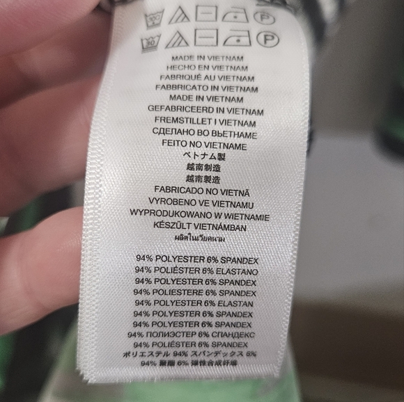 NWT! MICHAEL Michael Kors Zebra Print Dress with Green Accent! - Picture 4 of 6